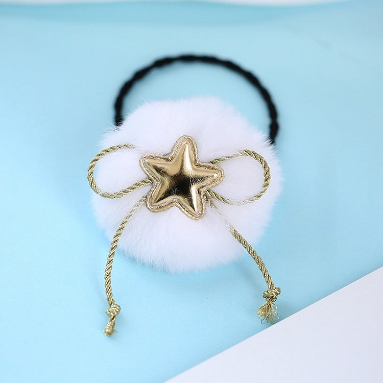 Cute Pom-pom Star Decoration Hair Tie
