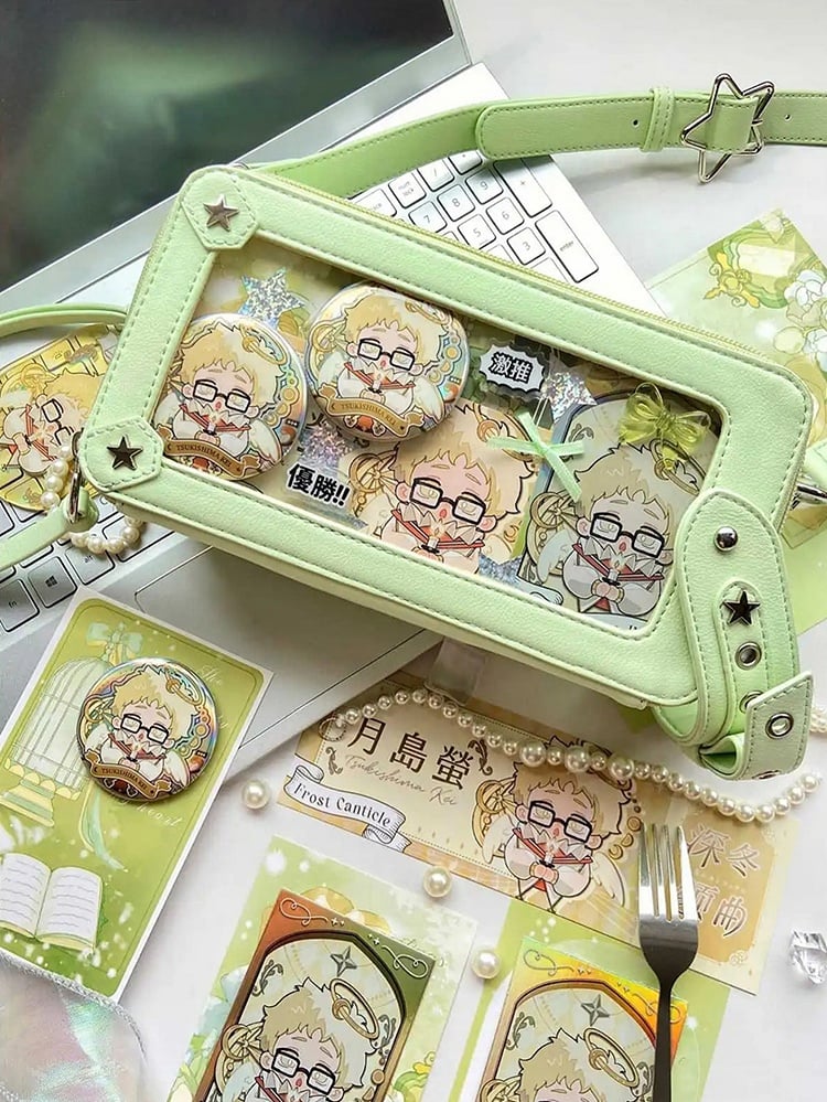 Green Star Stud Detail Ita Bag