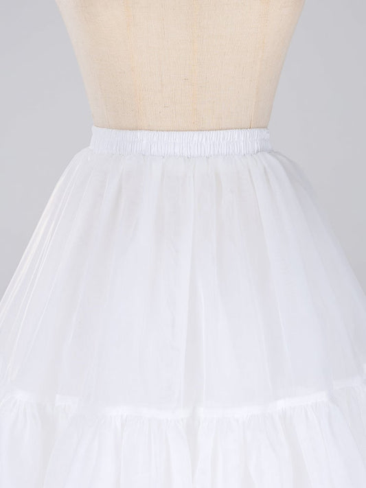 White 60cm Three Layers A-line Petticoat