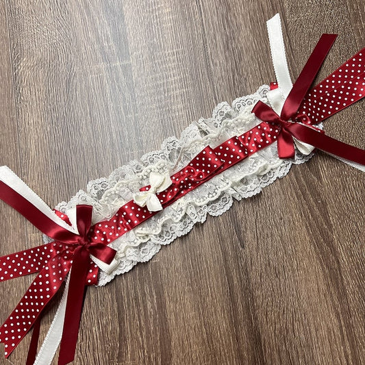 Pink / Red Bows Decorated Hairband