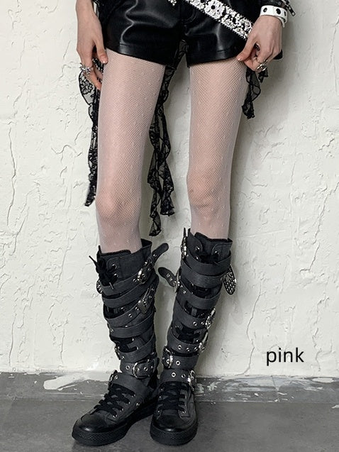 4 Color Options Y2K Polka-dot Pattern Tights