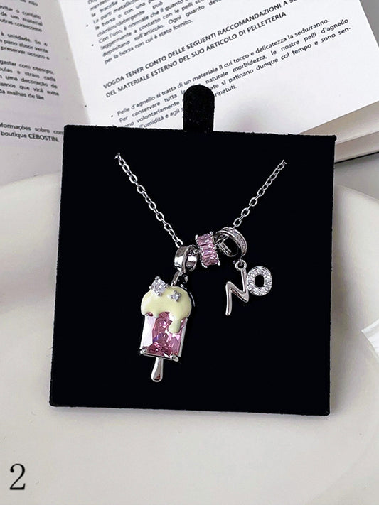 3 Options Ice Cream Pendant Necklace