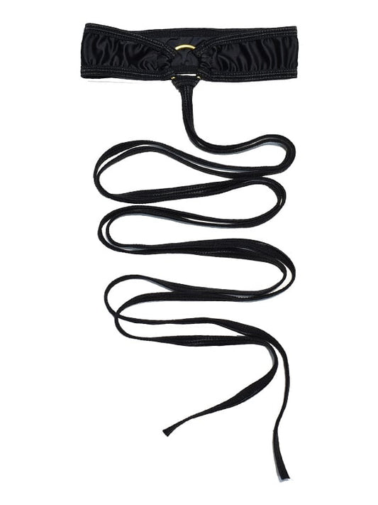 Black/White Leg Strap Leg Decoration