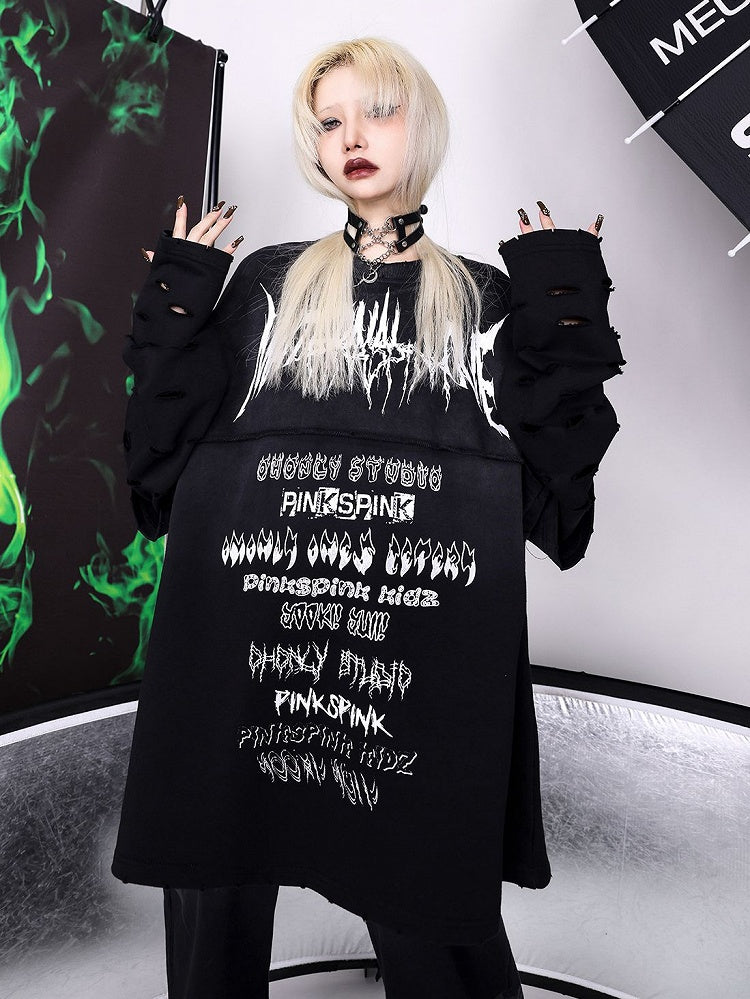 Metal Crescent Moon Chain Design Black/Red PU Choker