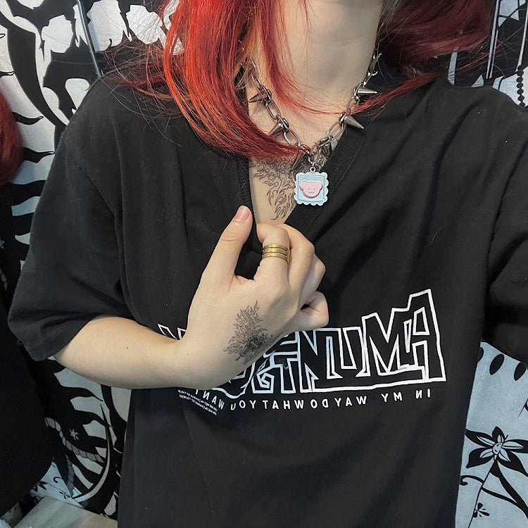 Punk Metal Studs Design Bear Choker