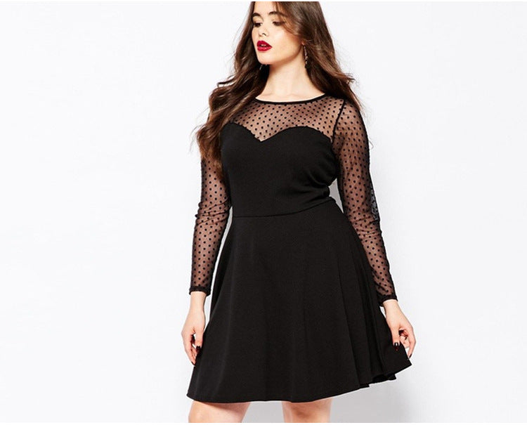 Early autumn new plus size dress