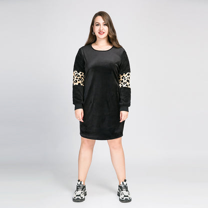 Super Soft Velvet Crew Neck Skirt