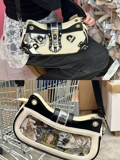 Beige Skeleton Kitty Ita Bag