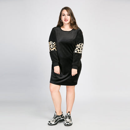 Super Soft Velvet Crew Neck Skirt