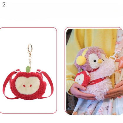 Pink Cute Penguin Plush Backpack/Crossbody Bag + 2 Options Keychain Middle/Large Size