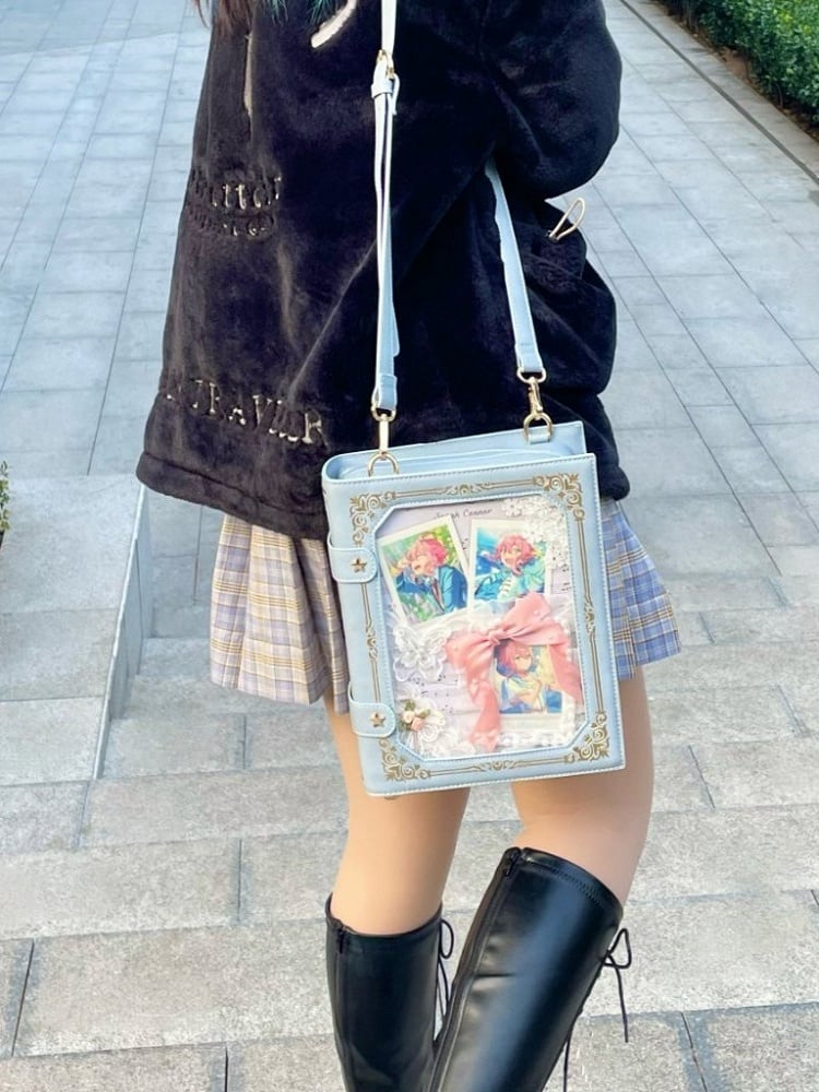 Magic Book Ita Crossbody Bag Black/Blue/Red/Pink/Yellow/Green/Purple 8 Color Options Itabag