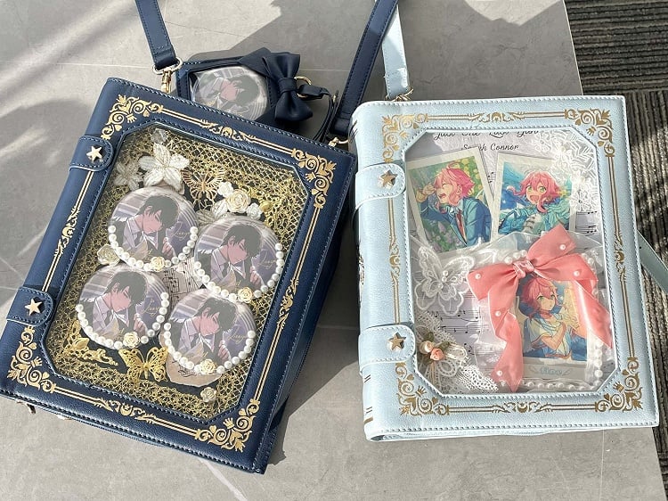 Magic Book Ita Crossbody Bag Black/Blue/Red/Pink/Yellow/Green/Purple 8 Color Options Itabag