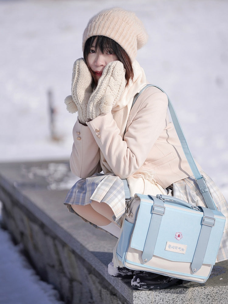 Bunny Island Sakura Japanese High School 3 Ways JK Uniform Satchel Bag