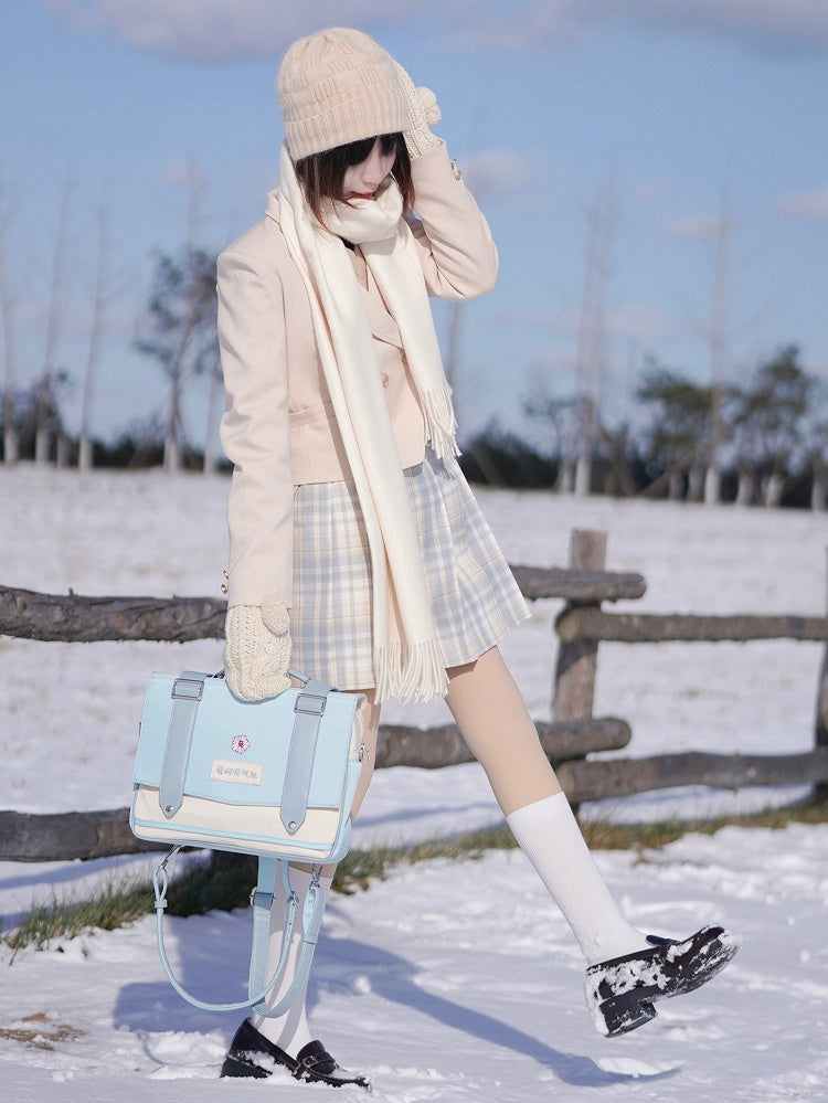 Bunny Island Sakura Japanese High School 3 Ways JK Uniform Satchel Bag