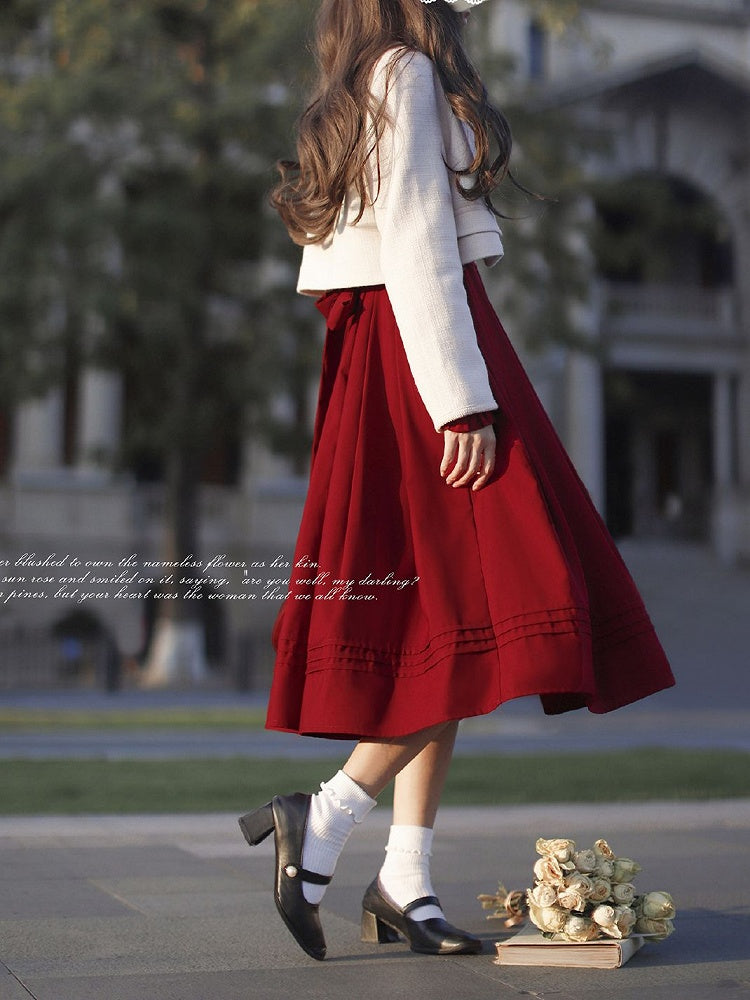 Floral Embroidery White Tweed Jacket