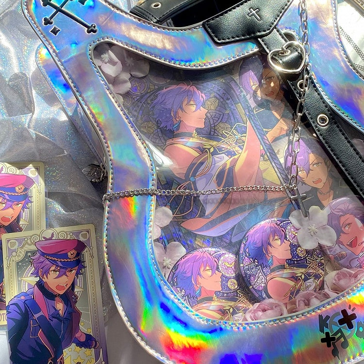 Ajustable Strap Bass Y2K Fashion Laser Crossbody Itabag