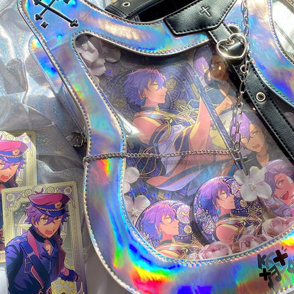 Ajustable Strap Bass Y2K Fashion Laser Crossbody Itabag