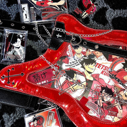 Ajustable Strap Bass Y2K Fashion Laser Crossbody Itabag