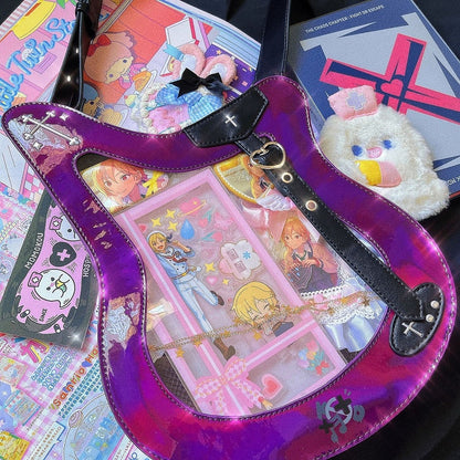 Ajustable Strap Bass Y2K Fashion Laser Crossbody Itabag