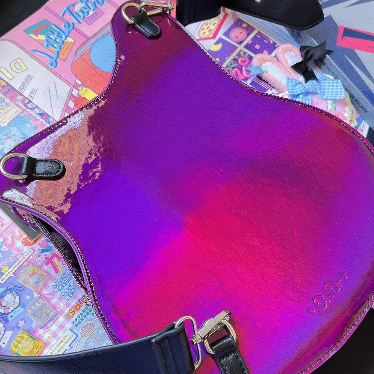 Ajustable Strap Bass Y2K Fashion Laser Crossbody Itabag