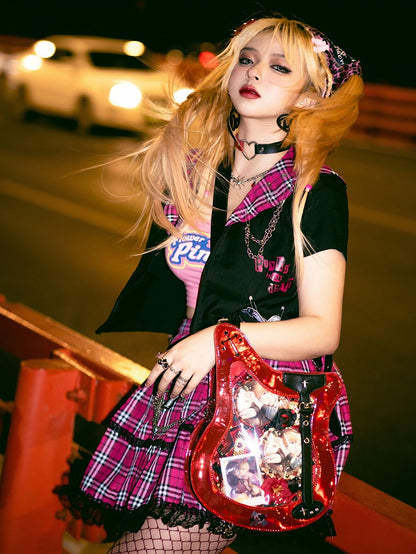 Ajustable Strap Bass Y2K Fashion Laser Crossbody Itabag