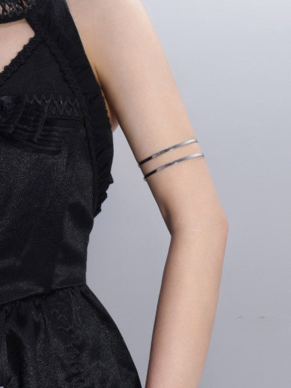 Silver Cyberpunk Arm Cuff