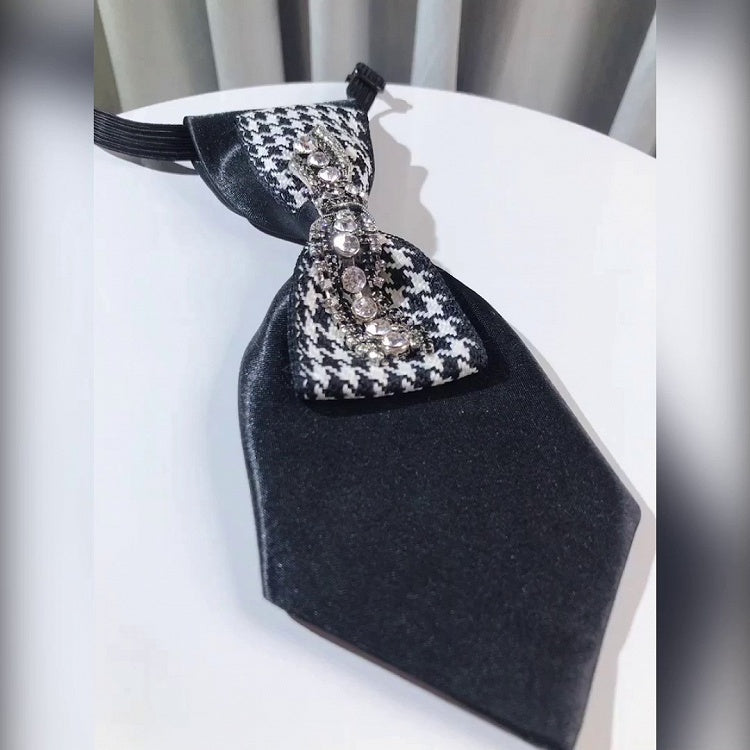 Black Sweet Cool Ribbon Lolita Tie