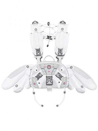 White Angel Mech Bag with Detachable Wings & Convertible Strap