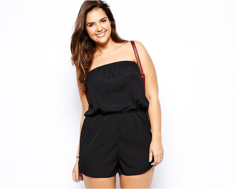 bandeau high waist shorts