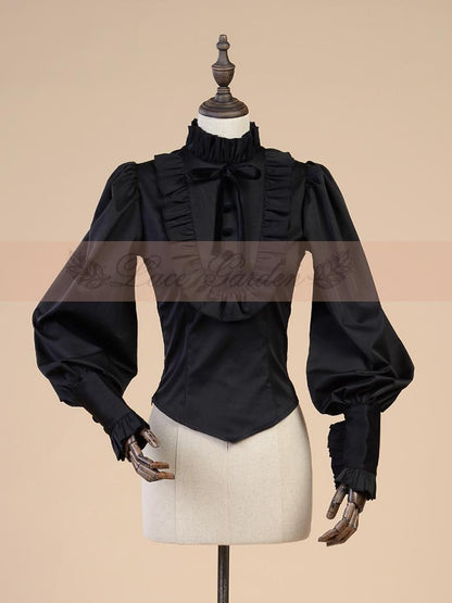 High Collar Vintage Blouse