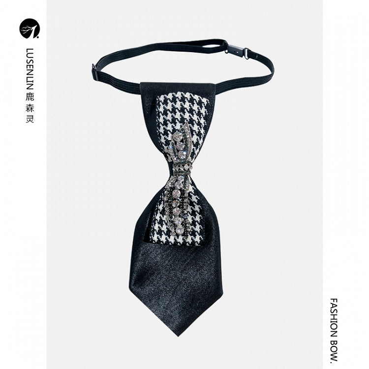 Black Sweet Cool Ribbon Lolita Tie