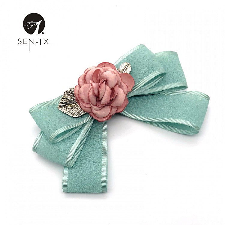 Camellia Bow Tie Brooch