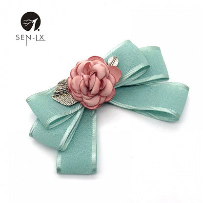 Camellia Bow Tie Brooch