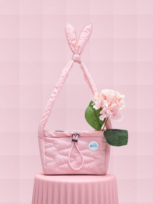 Kawaii Embroidered Bunny Ear Single-Shoulder Phone Bag