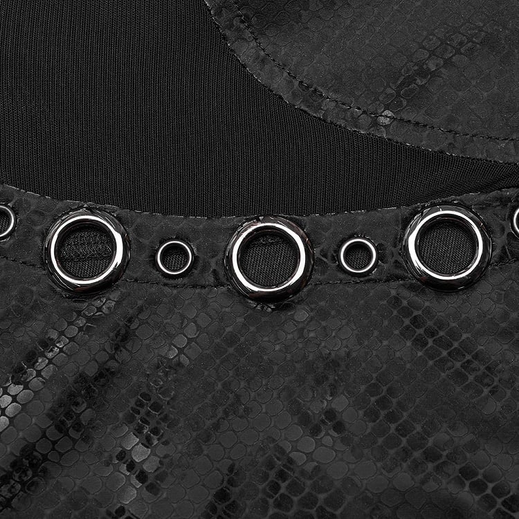 Black Punk Sleeveless Dress