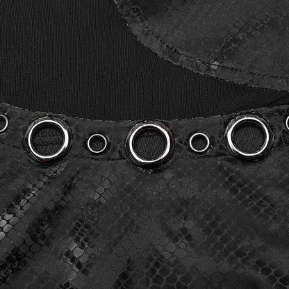 Black Punk Sleeveless Dress