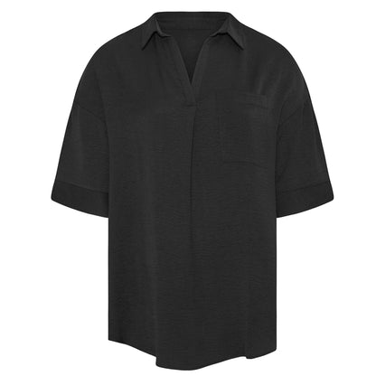 five-quarter sleeve lapel shirt
