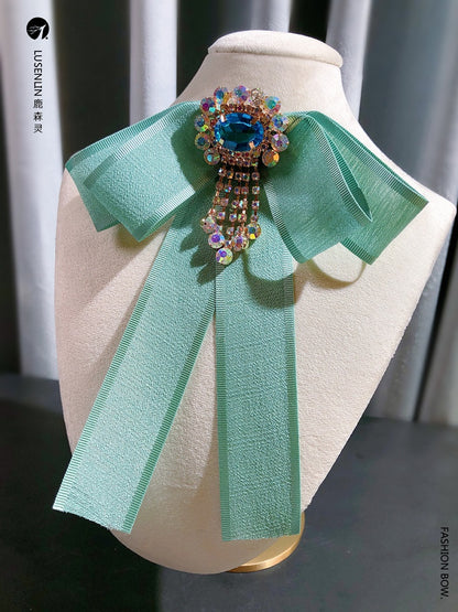 Vintage Retro Ribbon Bow Lolita Brooch