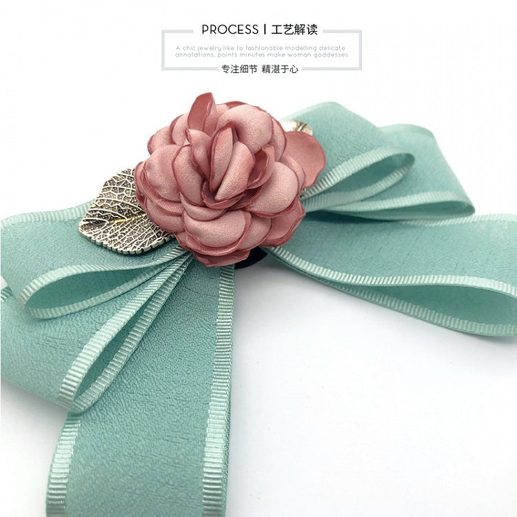 Camellia Bow Tie Brooch
