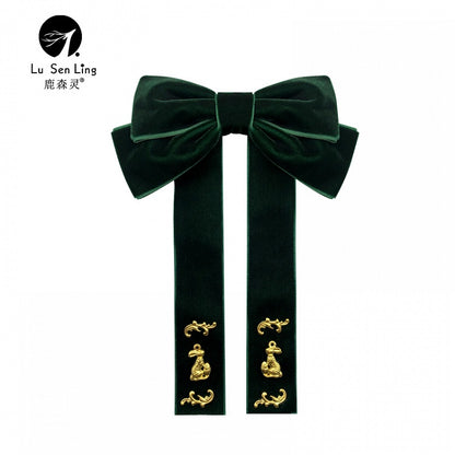 Vintage Retro Rabbit Bow Lolita Brooch