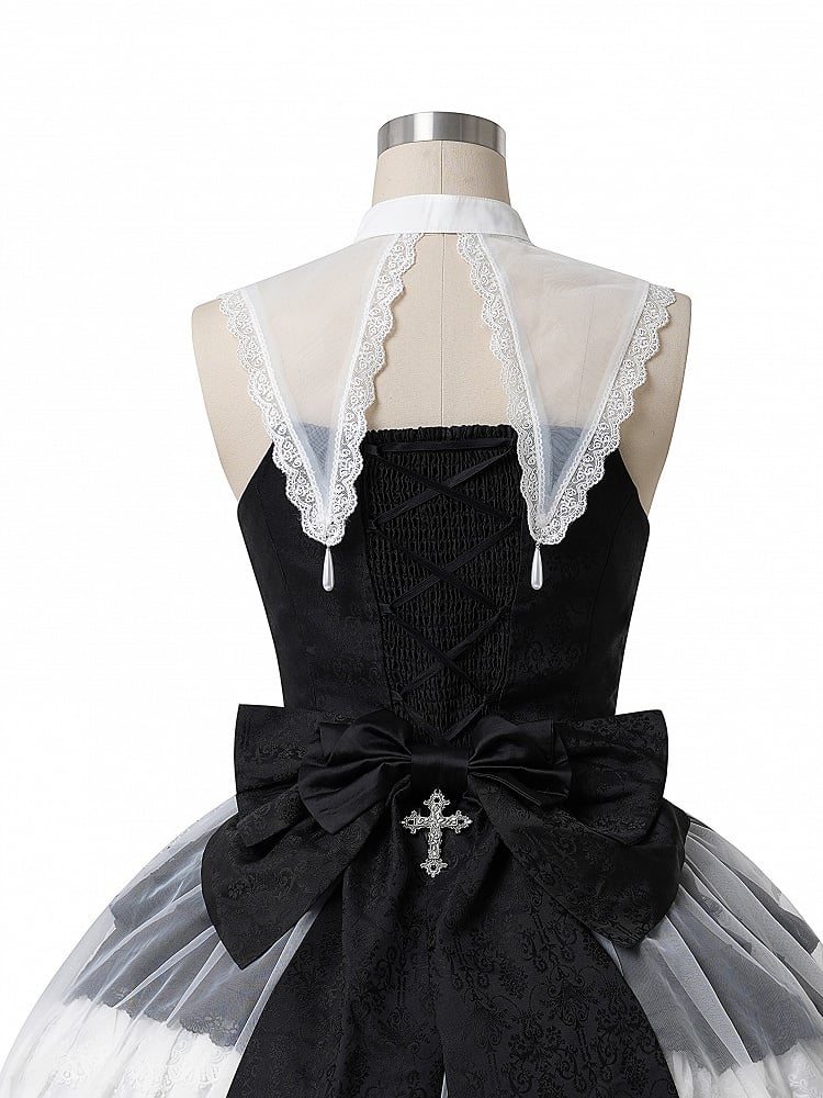 White Gothic Pointed Collar