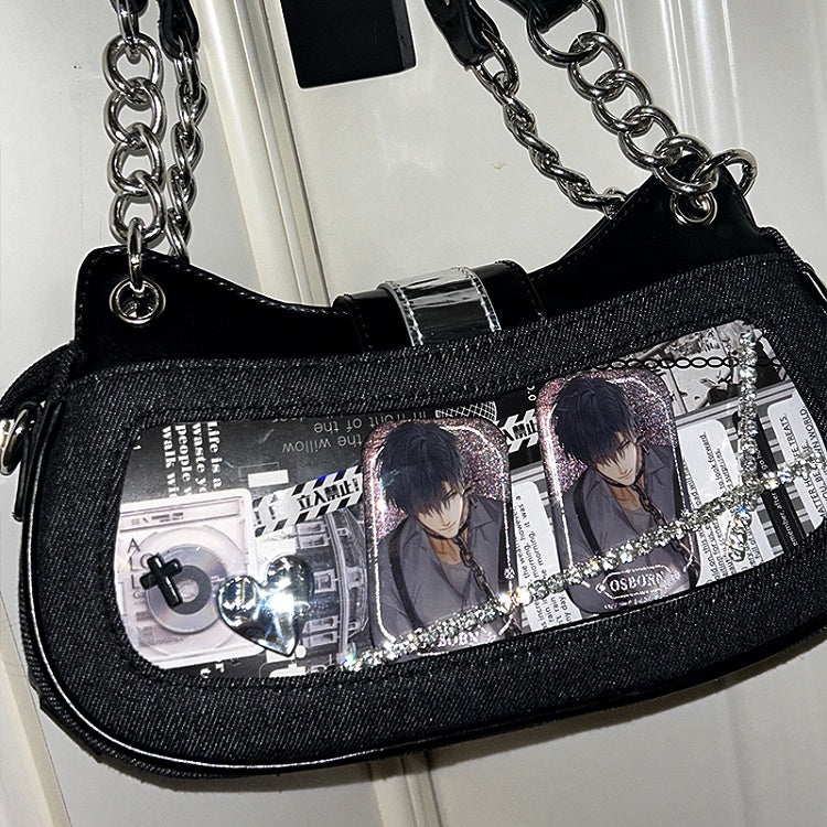 Black Skeleton Kitty Ita Bag