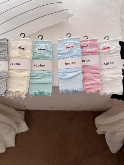 Black/White/Pink/Green/Gray/Milk White Leg Sleeves