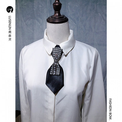 Black Sweet Cool Ribbon Lolita Tie