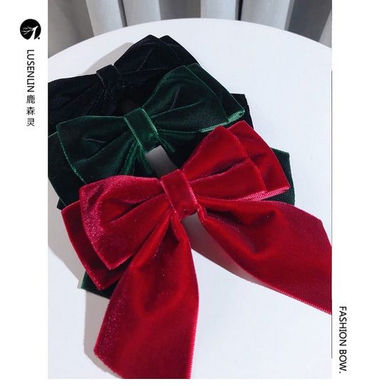 Vintage Pure Color Velvet Lolita Brooch