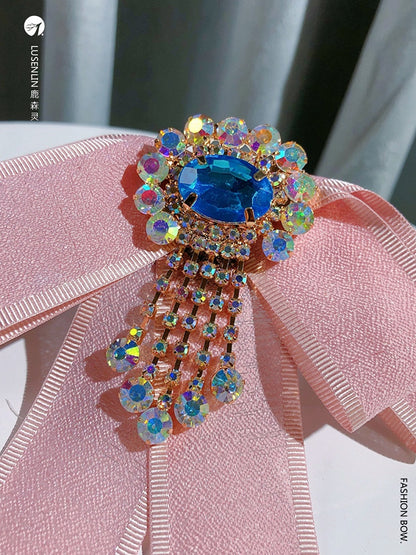 Vintage Retro Ribbon Bow Lolita Brooch