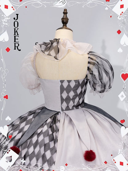 Halloween Clown Lolita Dress Black and White Pennywise Vibes
