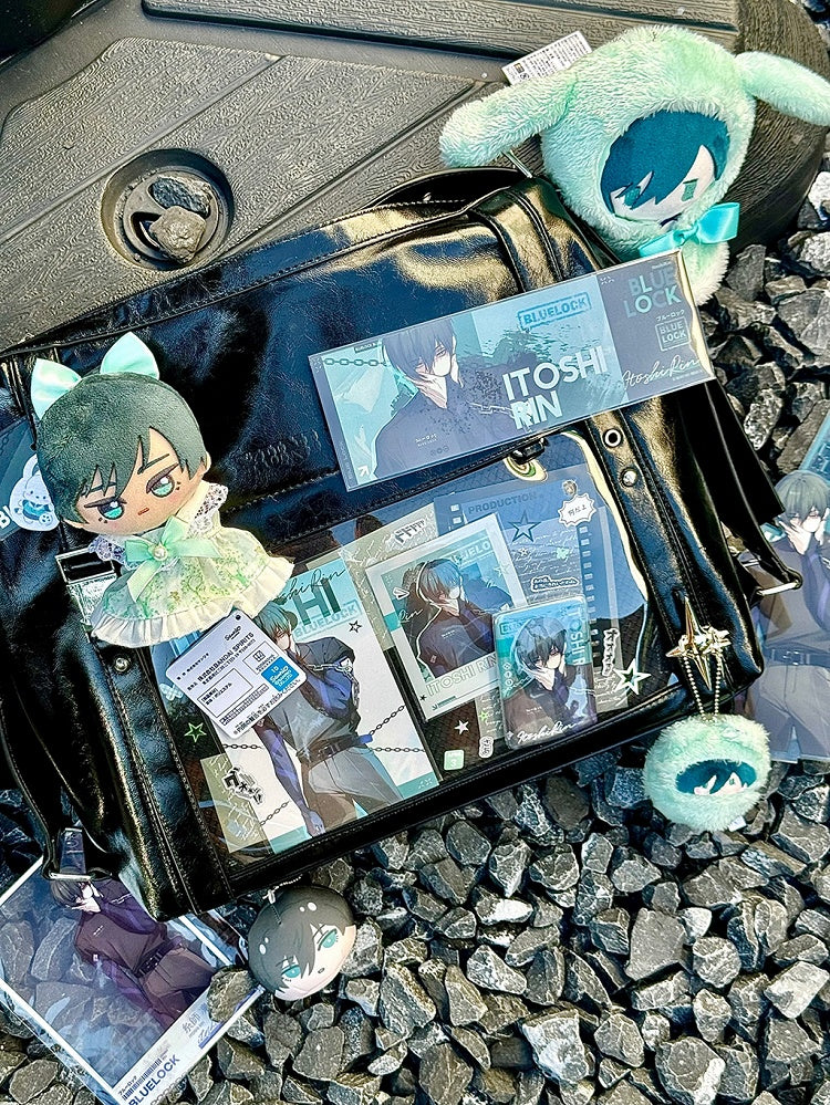 Black Stud Detail Buckle Strap Ita Bag