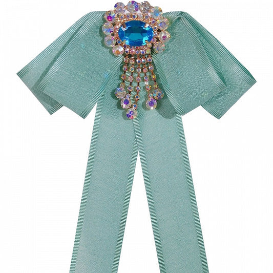 Vintage Retro Ribbon Bow Lolita Brooch