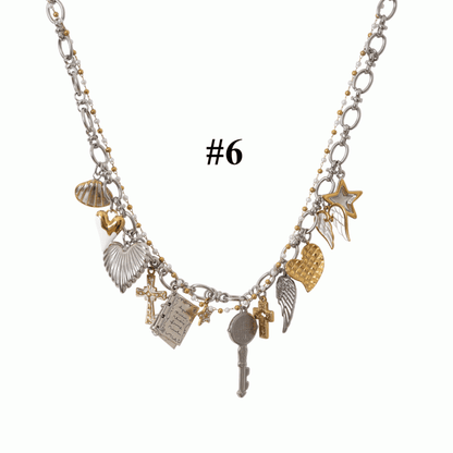 6 Options Punk Cross Charm Necklace/Waist Chain